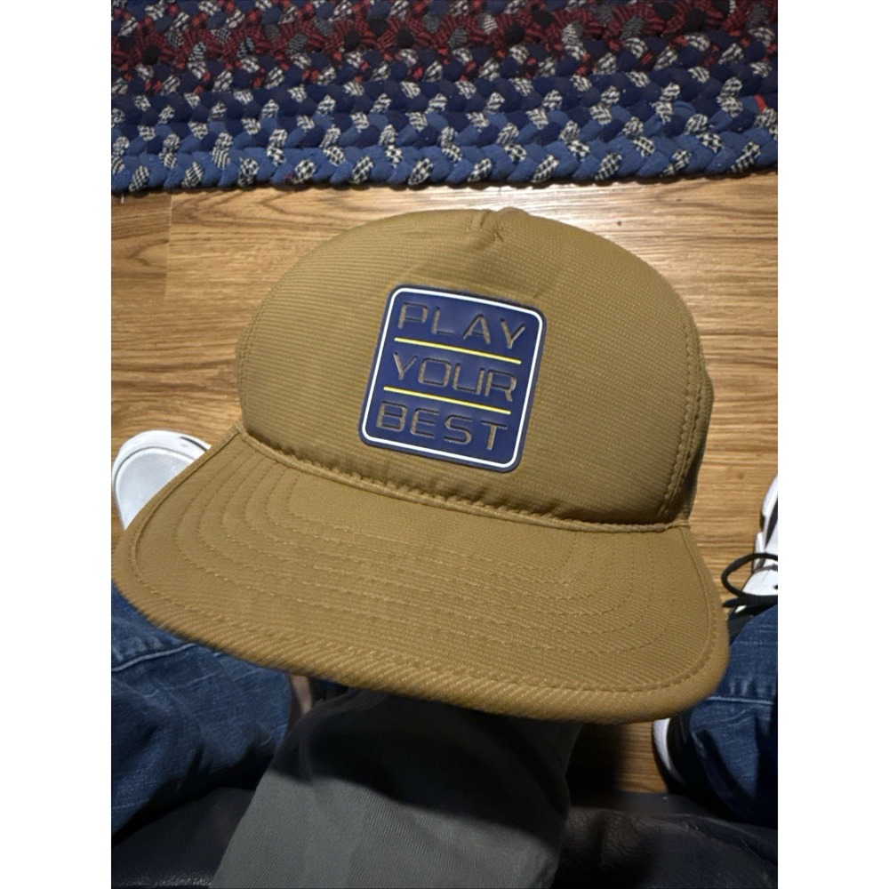 New PING PYB Play Your Best, Brown Adjustable Snapback‎ Hat